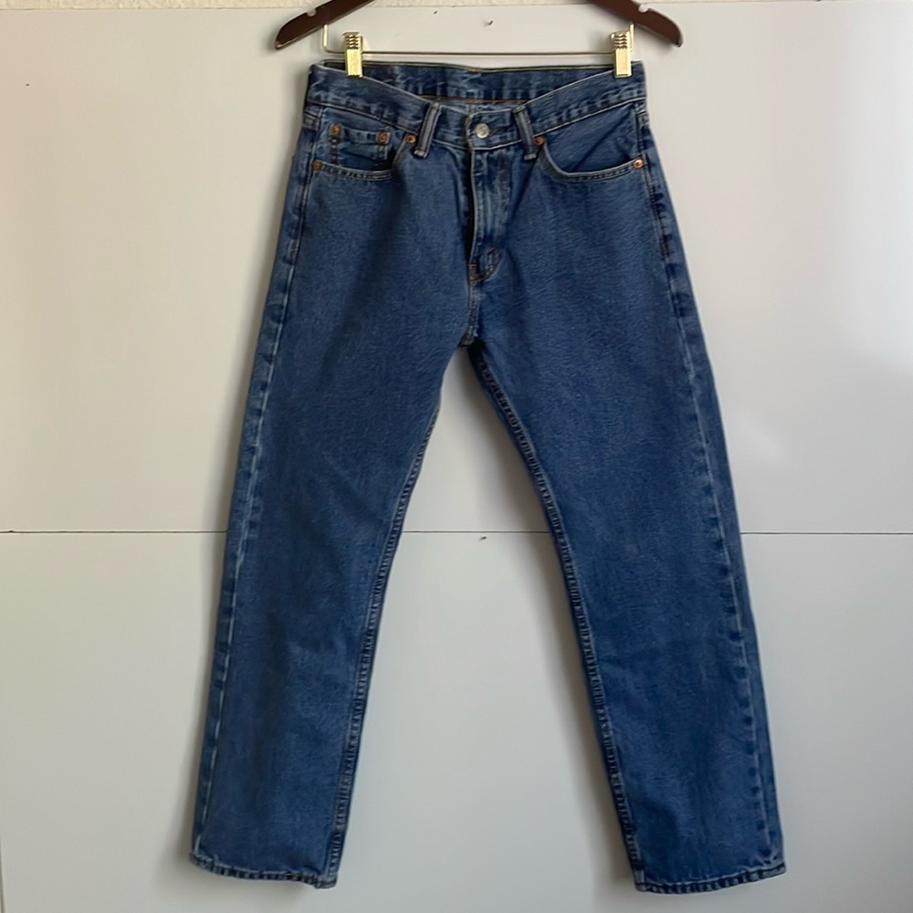 Levis Jeans. Sty 505. Dark Stonewash - Non Stretch